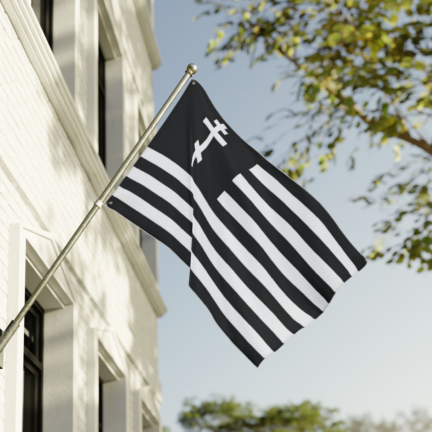 BLACK FLAG ☦️🇺🇸Double Sided Flag