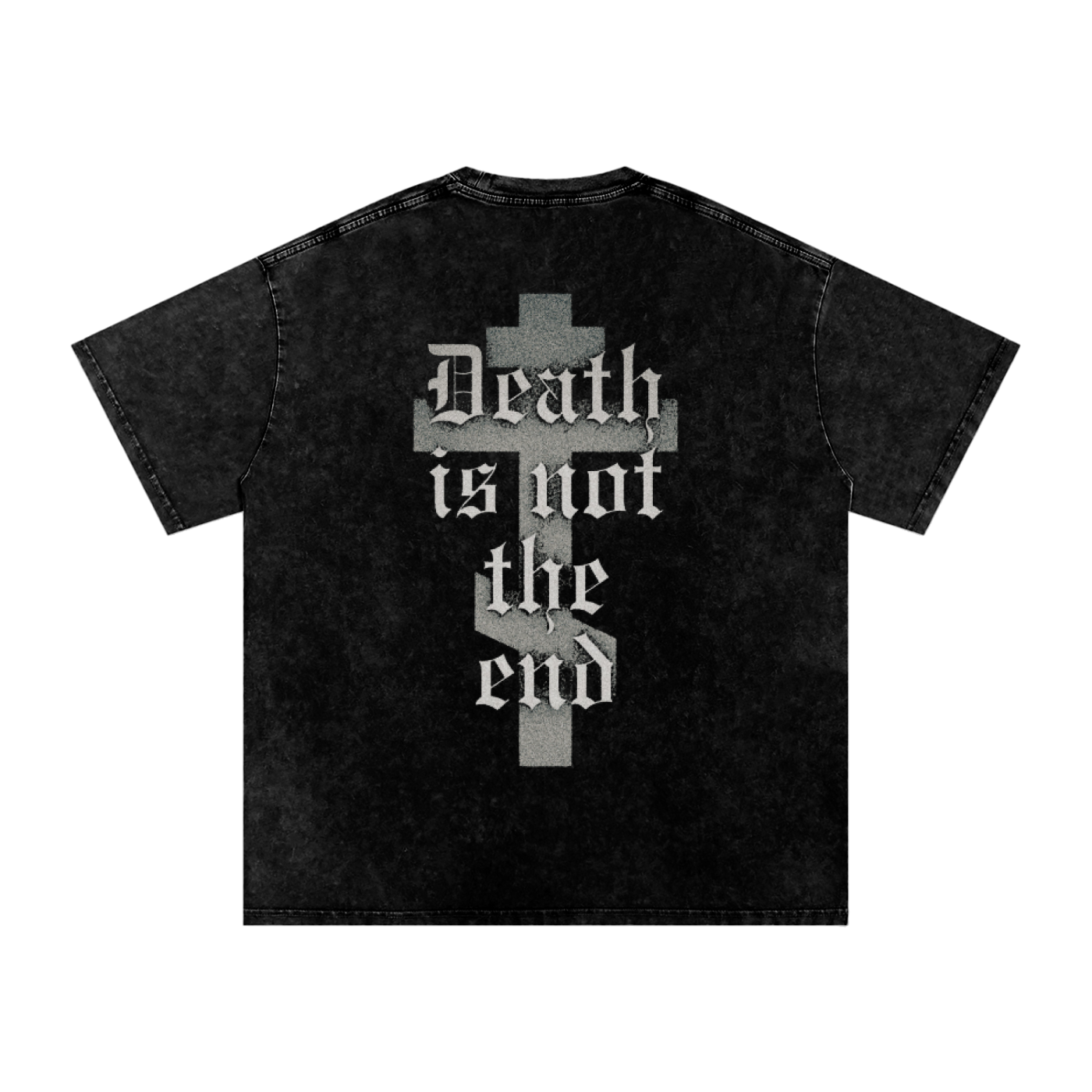 DEATH IS NOT THE END v1 //Snow Washed Oversized Cotton T-Shirt