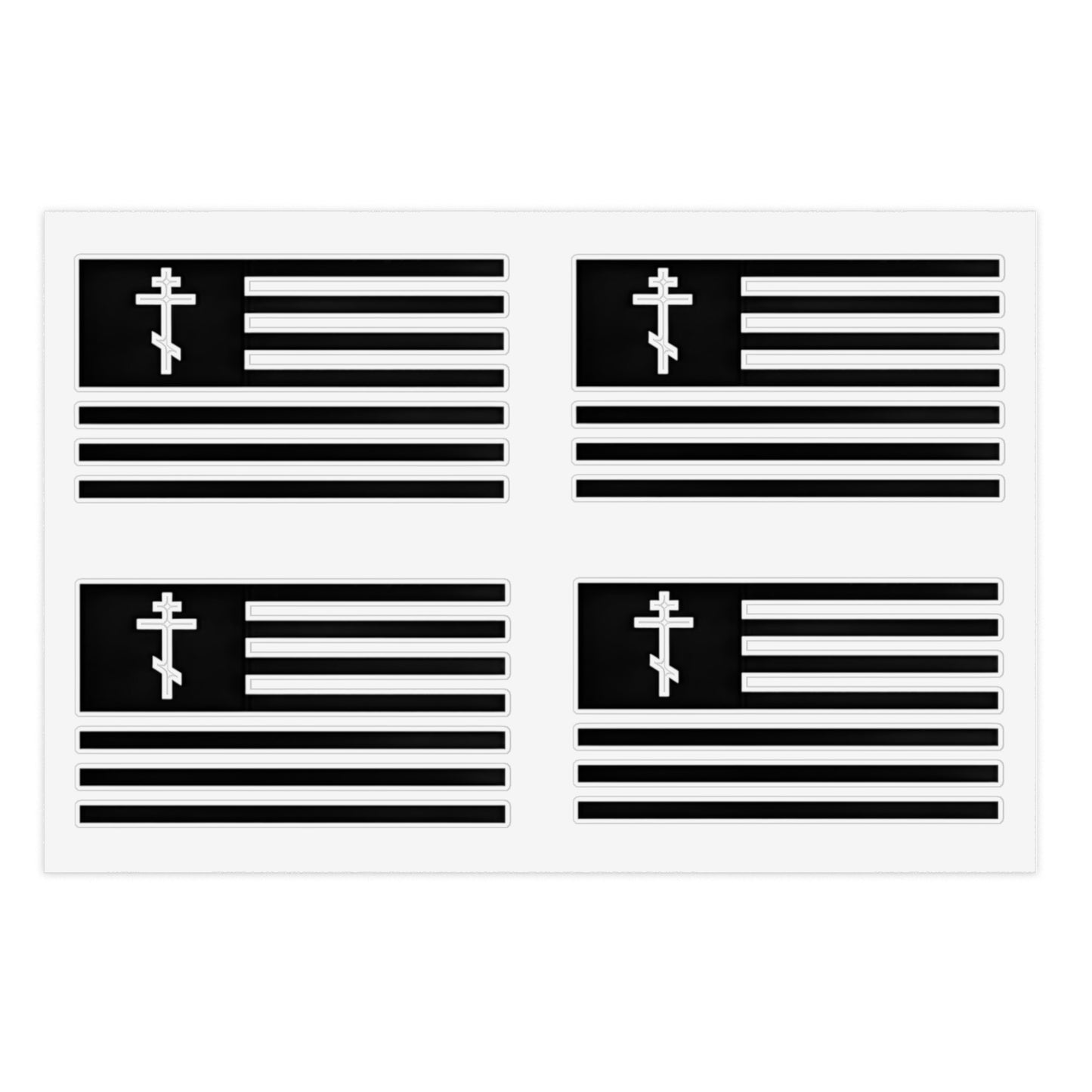 Black American Orthodox Flag sheets, 5pcs