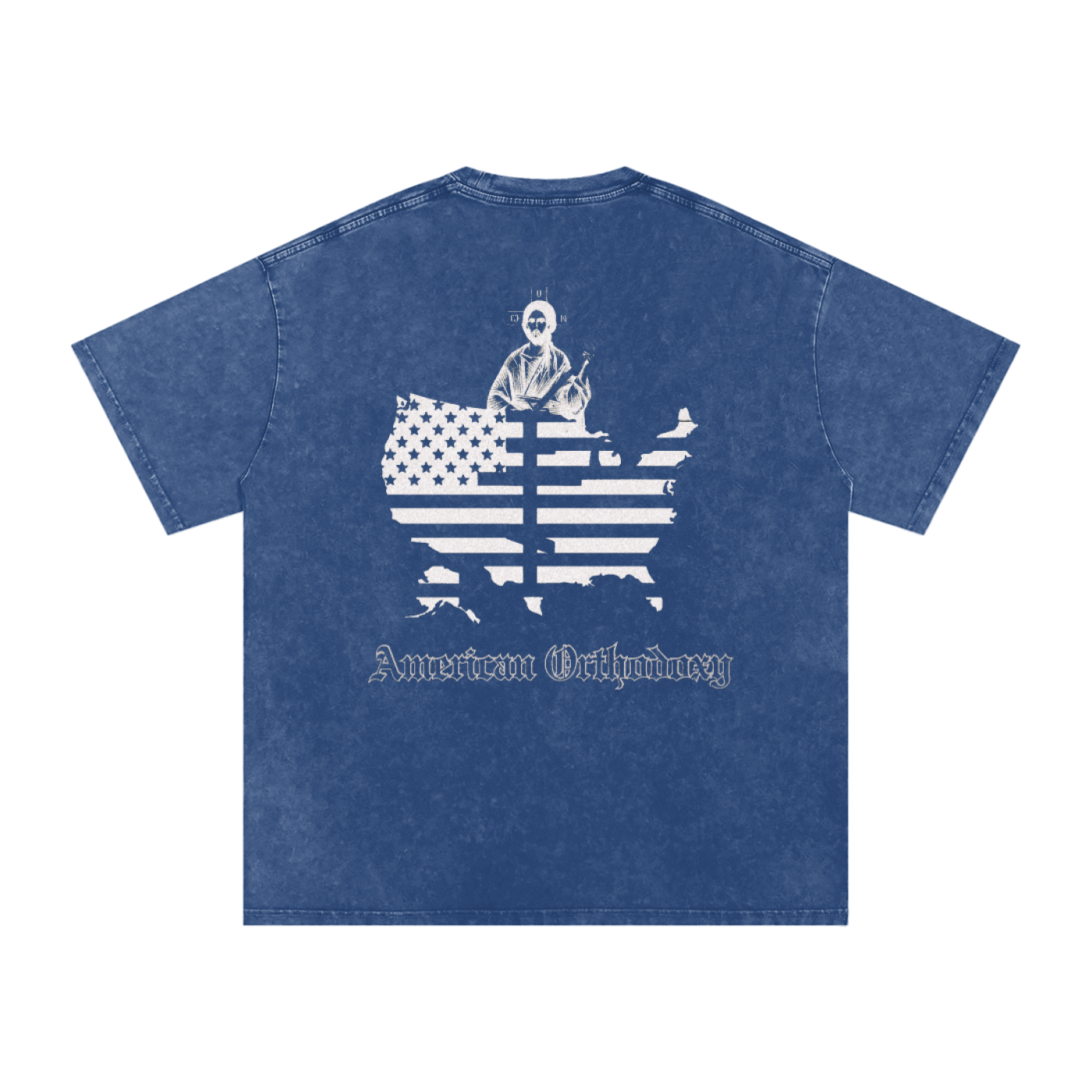 AMERICAN ORTHODOXY v3 //Snow Washed Oversized Cotton T-Shirt