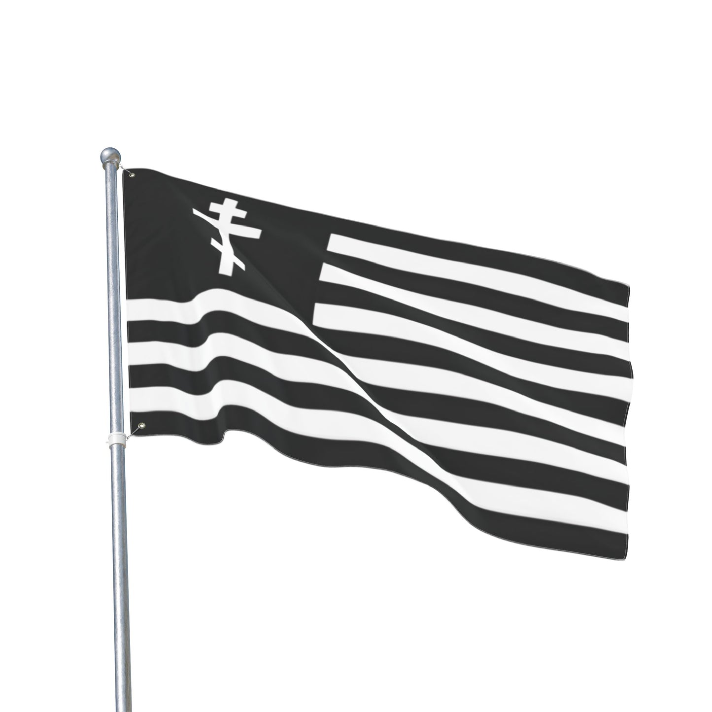 BLACK FLAG ☦️🇺🇸Double Sided Flag
