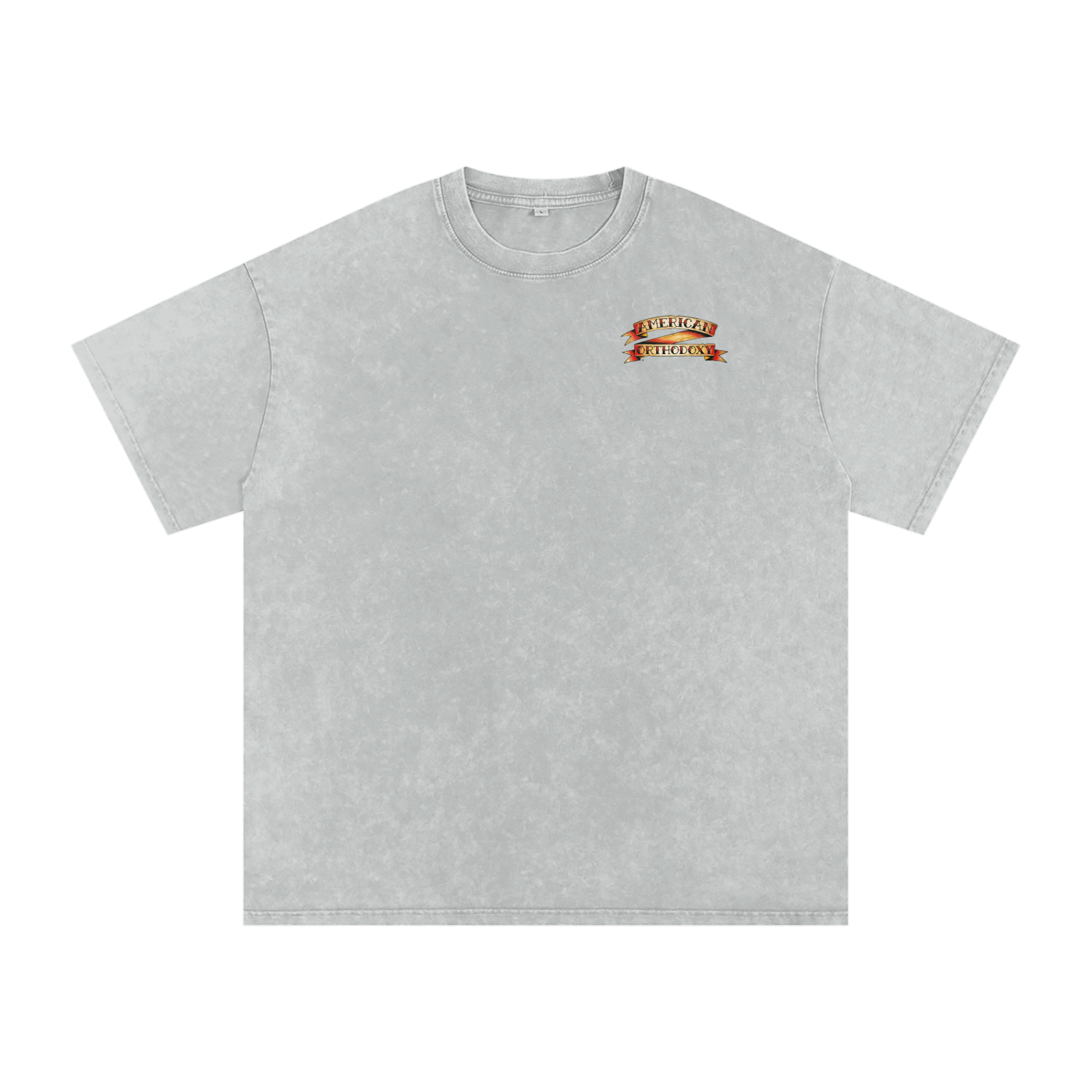 AMERICAN ORTHODOXY// (American Trad)Snow Washed Oversized Cotton T-Shirt