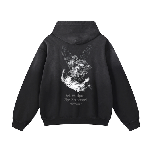 St. Michael the Archangel Sunfade Oversized Hoodie
